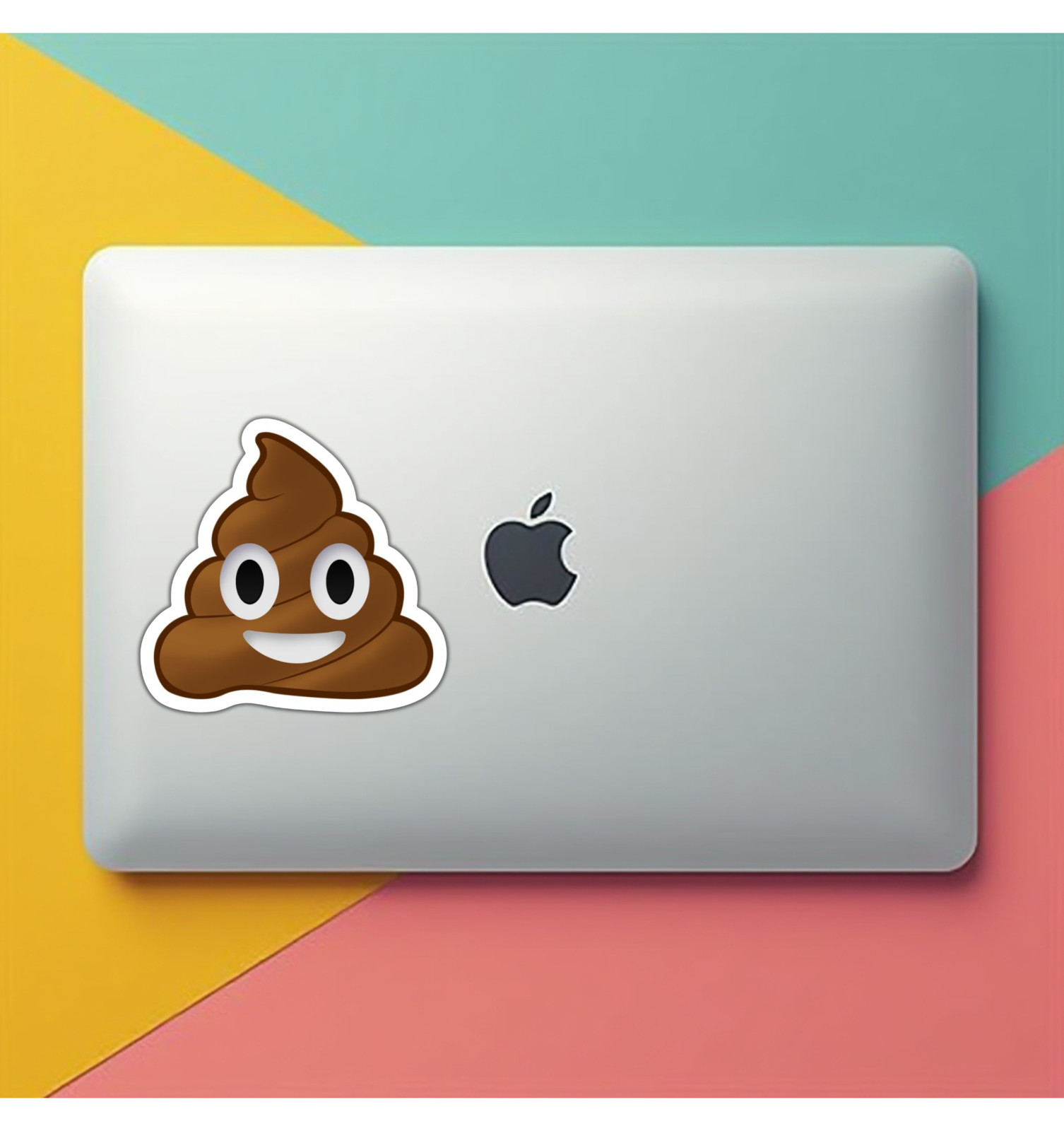 Poop Emoji Fridge Magnet or Laptop Sticker