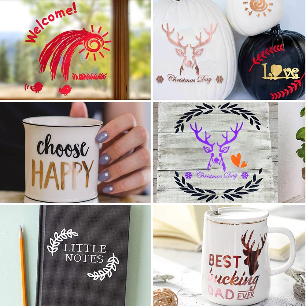 Vinyl Film Self-Adhesive Sign Vinyl Sticky Back Lettering Film Cup Decal-Sticker
