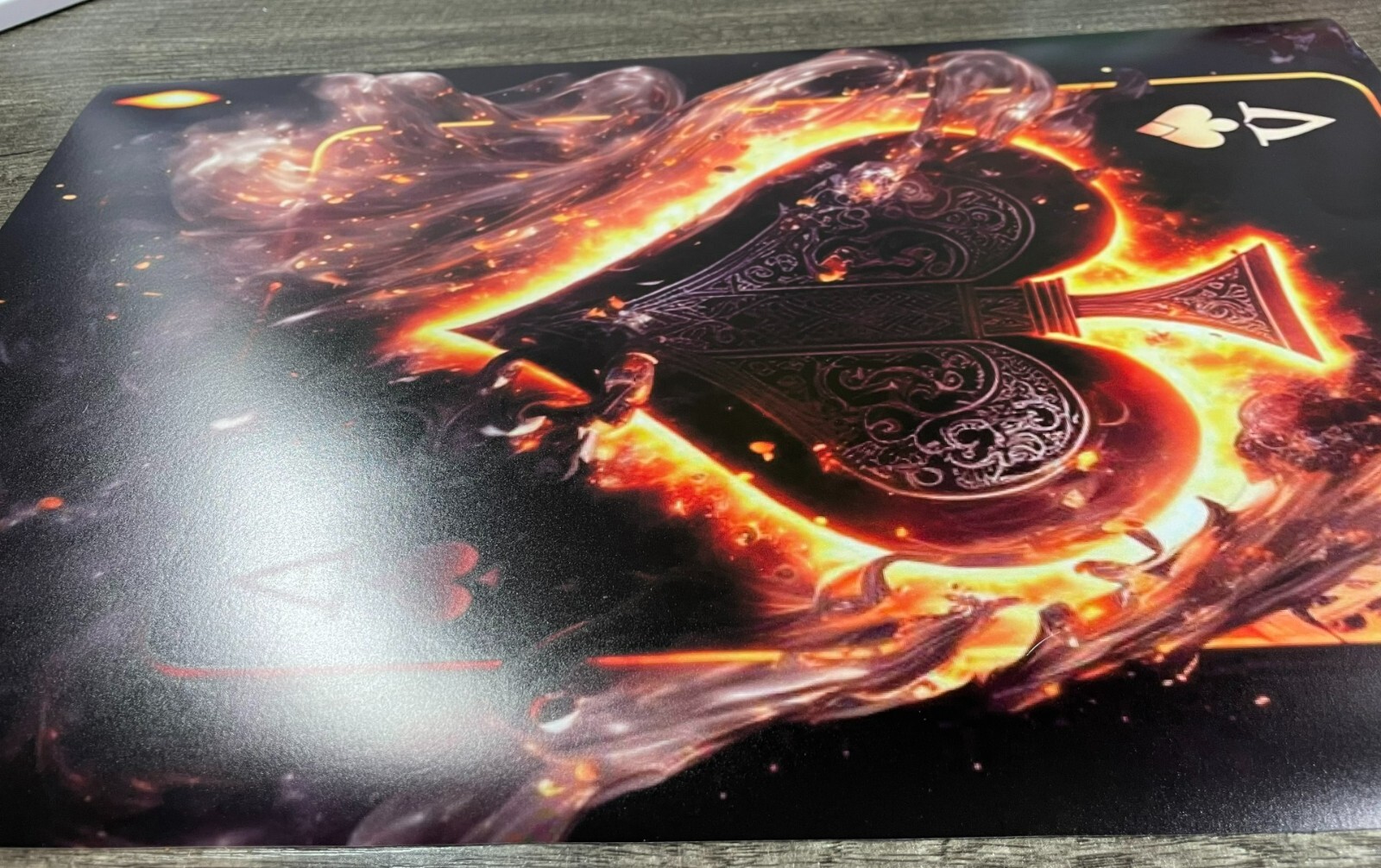 Burning Aces Wall Vinyl Decal Graphic (Removable Adhesive Backing)