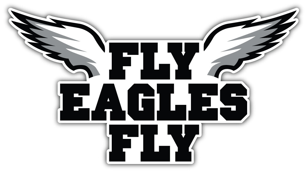 Philadelphia Eagles Wings NFL Sport Car Bumper Sticker Decal "SIZES"