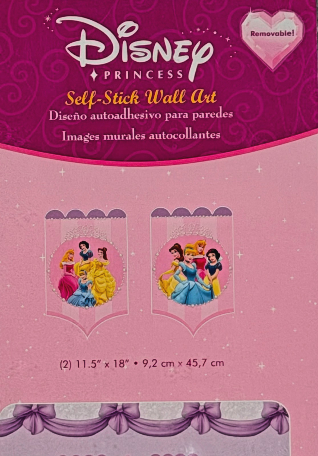Disney Princess Wall Decal Lot Castle Mural & Wall Art NIP Imperial USA