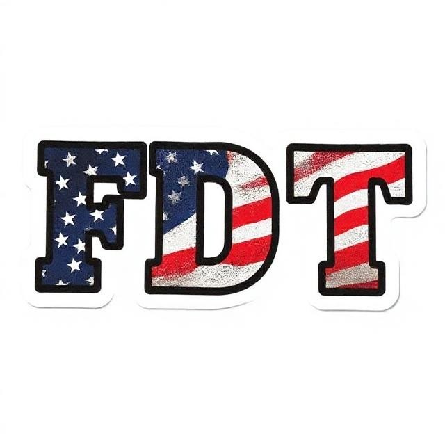 FDT protest sticker anti Trump political vinyl humorous decal