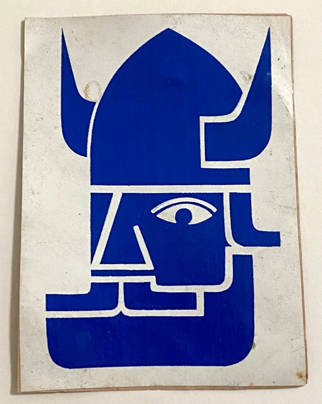 Viking Art Sticker Decal 4" Vintage