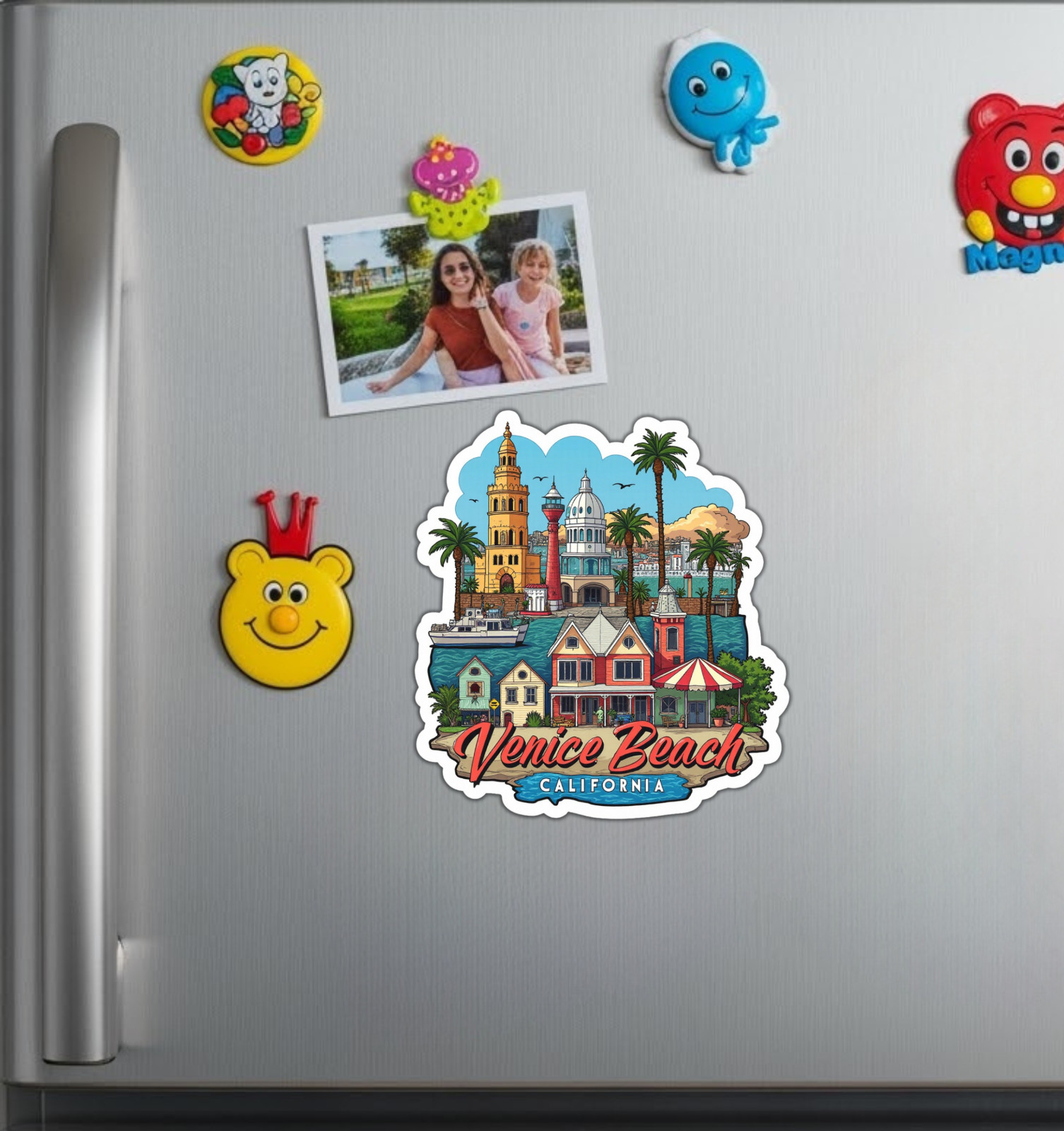 Venice Beach California Fridge Magnet or Laptop Sticker