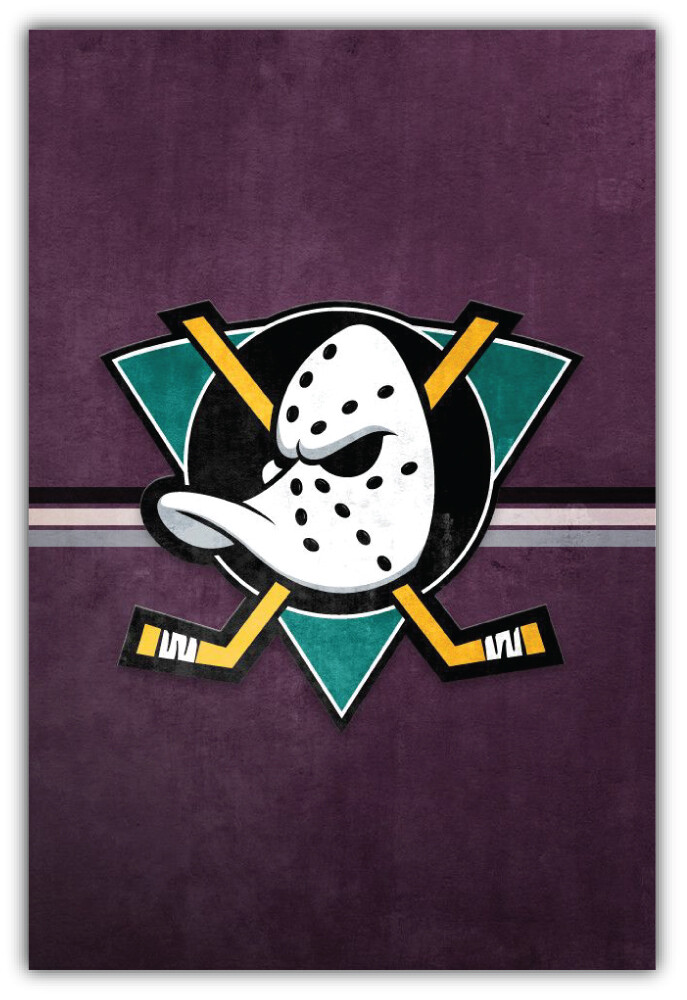 Anaheim Mighty Ducks NHL Hockey Logo Car Bumper Sticker Decal ID:17 "SIZES"