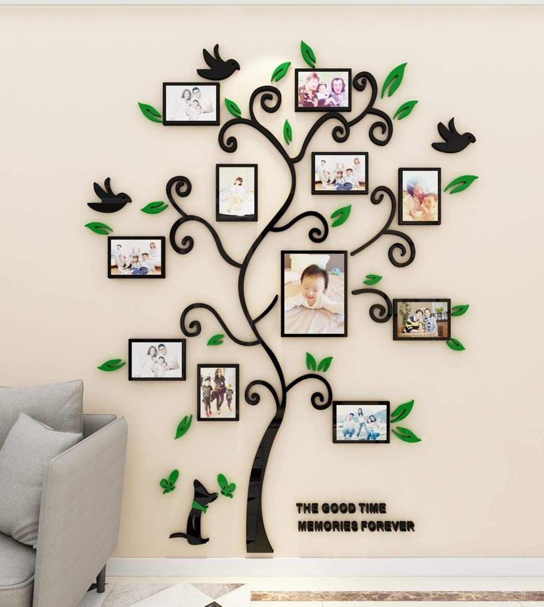 Family Tree Wall Decor Picture Frames Collage for Living Room Frame Accessories
