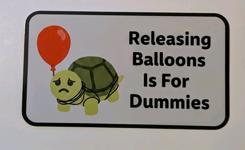 Save Turtles Bumper Sticker Turtle Nature Ballons