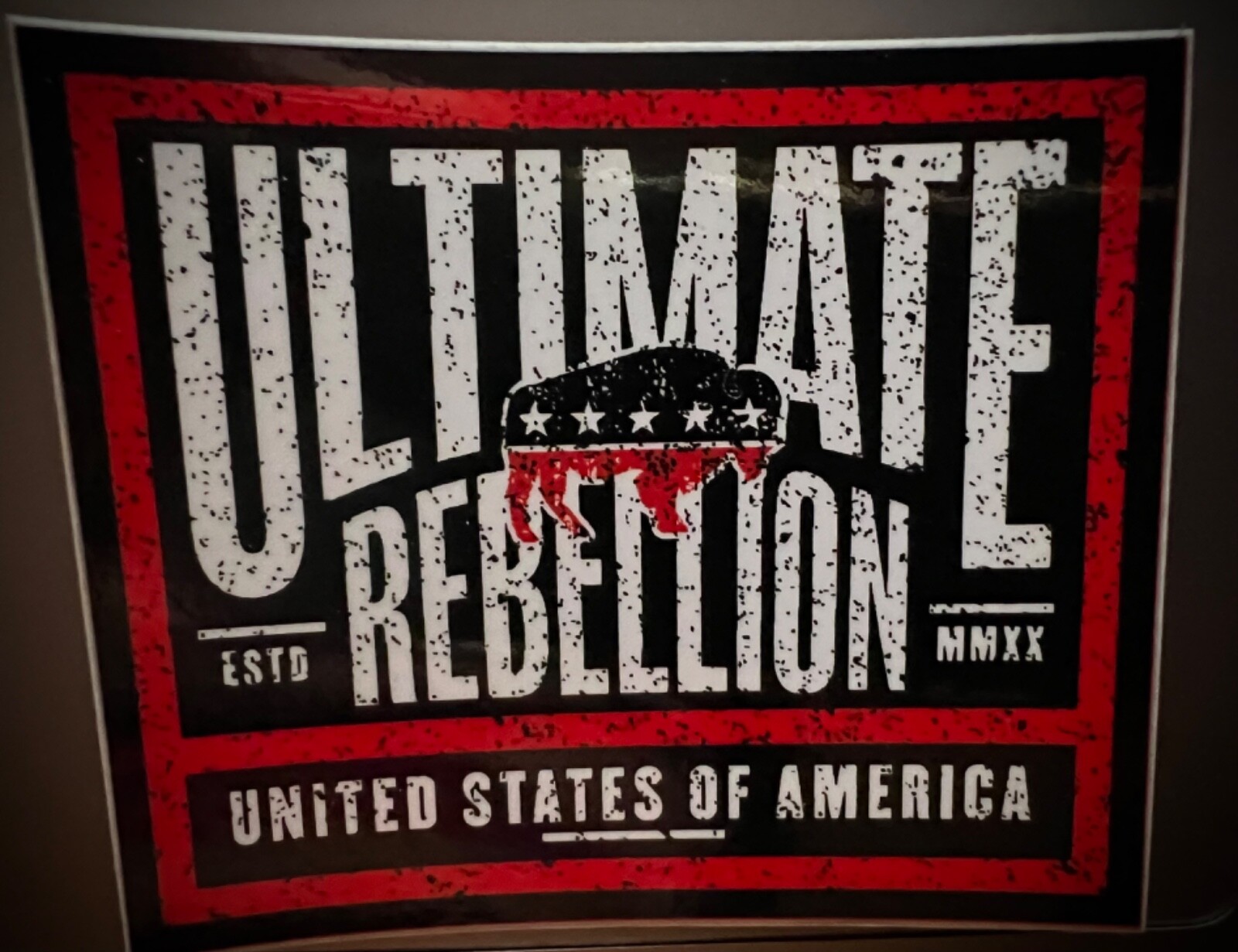 Ultimate Rebellion REAL AMERICAN FREEDOM Sticker Andy Frisella 1St Phorm USA