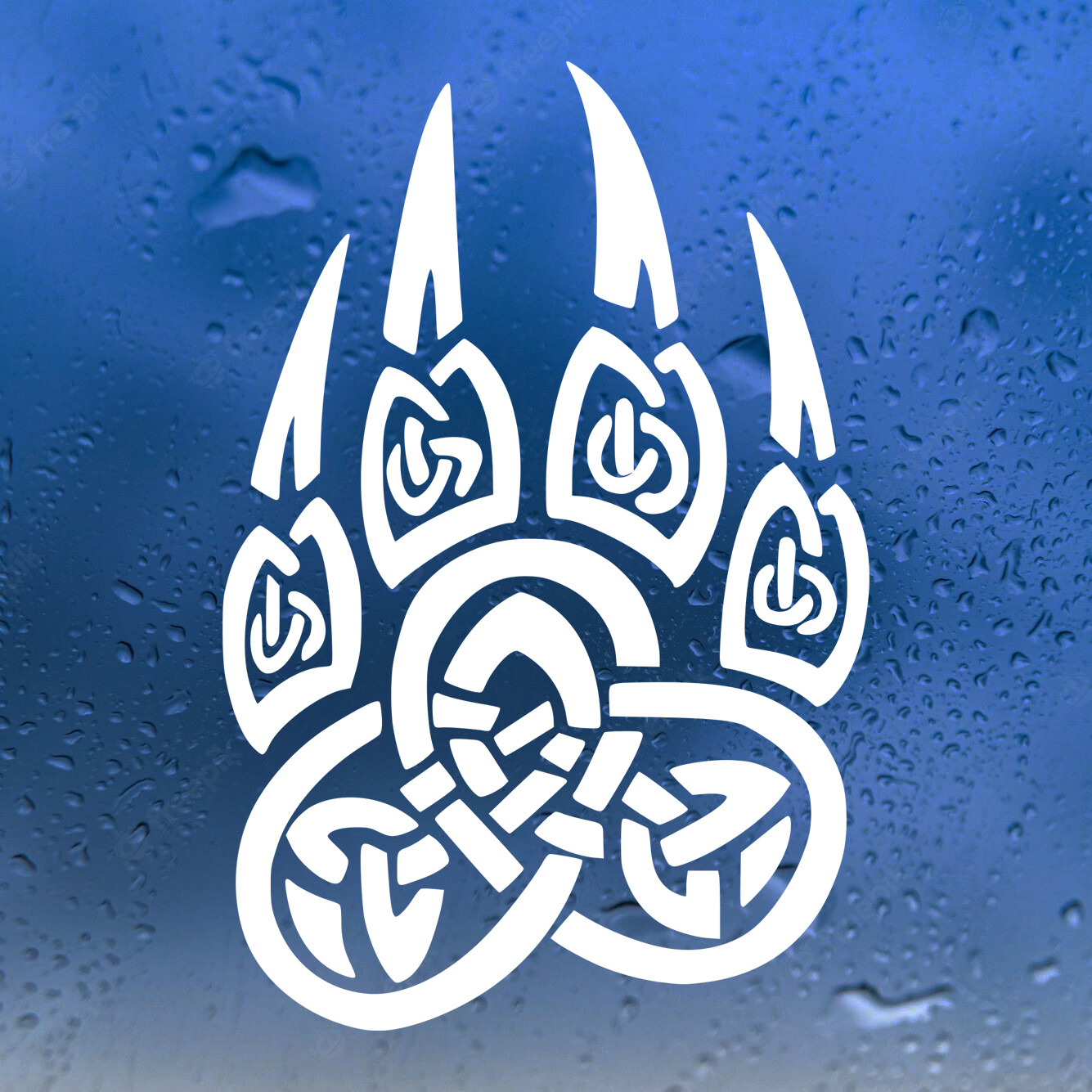 Viking Bear Claw Berserker Vinyl Decal V2 – Paw Norse Mythology Die Cut Sticker