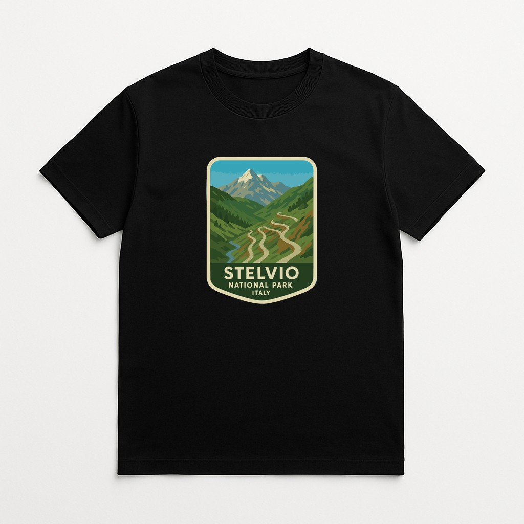 Stelvio Italy Iron On Heat Transfer Vinyl HTV Die-Cut World National Parks