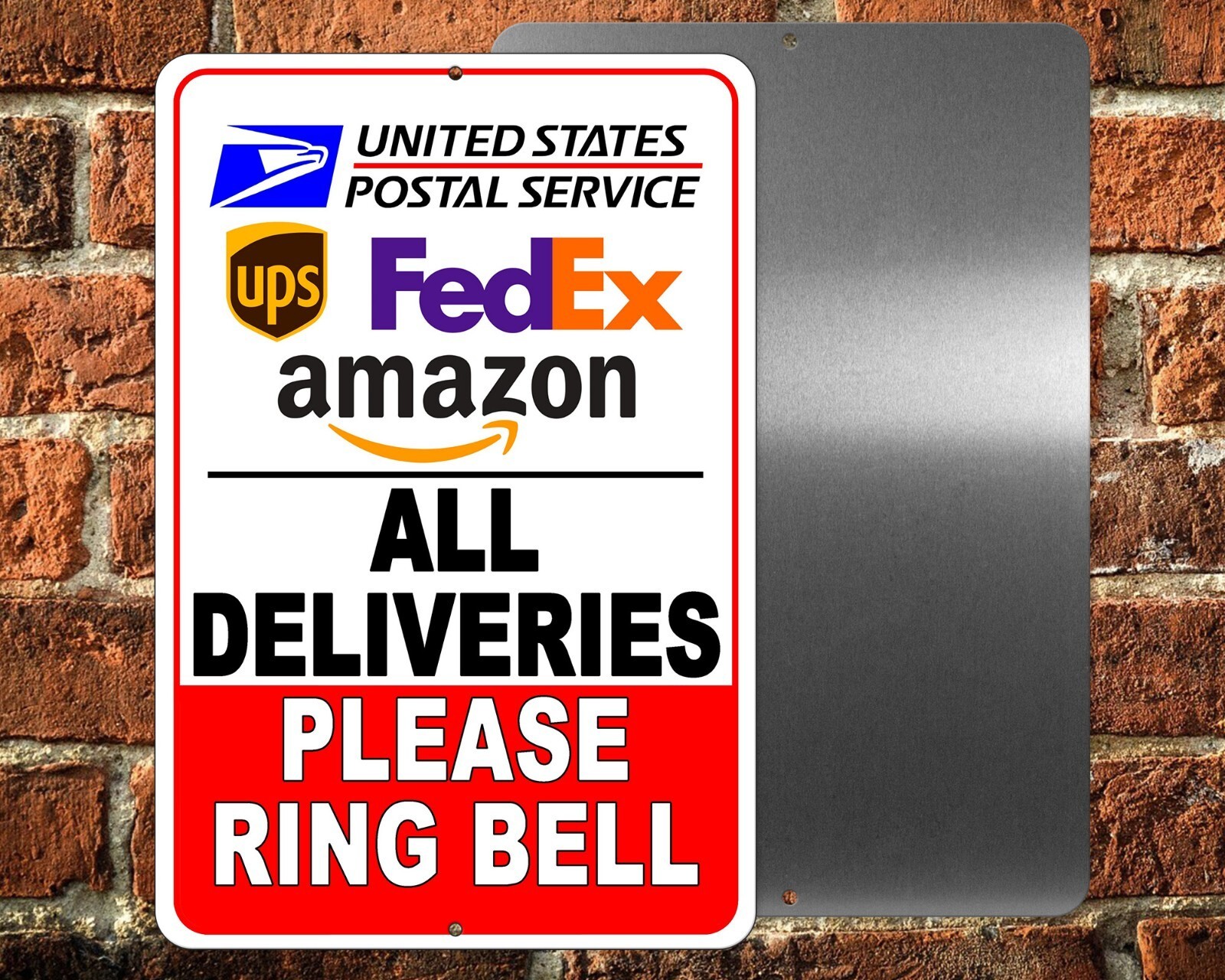 All Deliveries Please Ring Bell Sign Or Decal 6 Sizes packages delivery usps ups