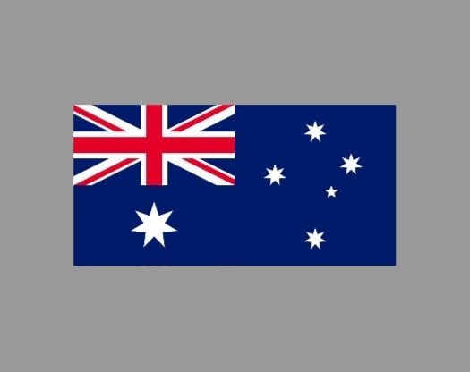 Australian Flag Die Cut Glossy Fridge Magnet