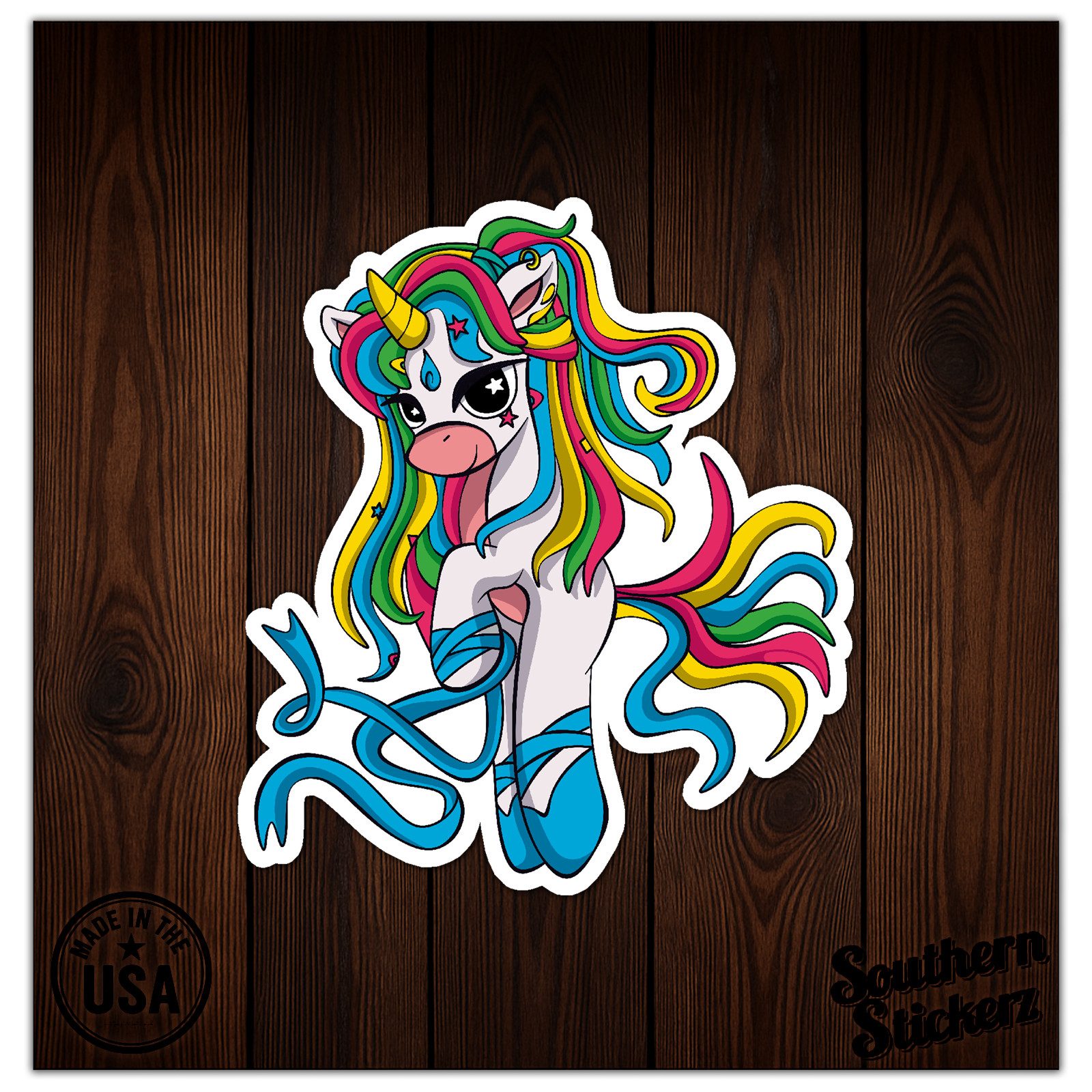 Unicorn Ballet Dancer – Vinyl Decal Sticker – Car Window Laptop – ebn9722