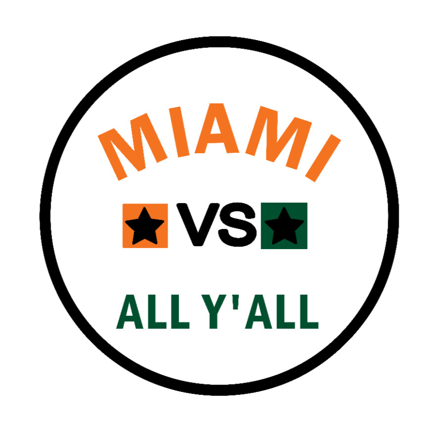 Miami – VS All Y'all – 4" Handmade Vinyl Decal Vehicle Laptop Cooler Grill Decor