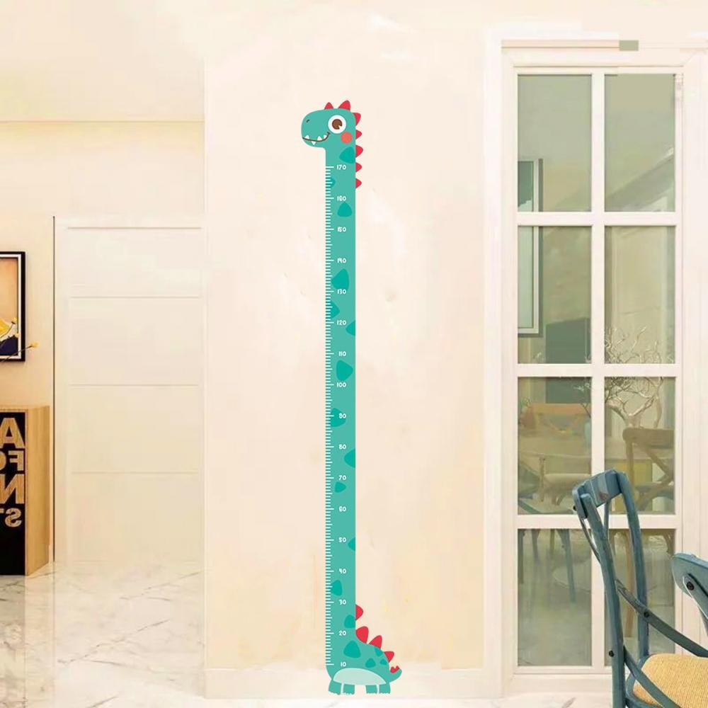 Kids Height Chart Wall Sticker Unicorn Dinosaur Giraffe Room Decor Ruler