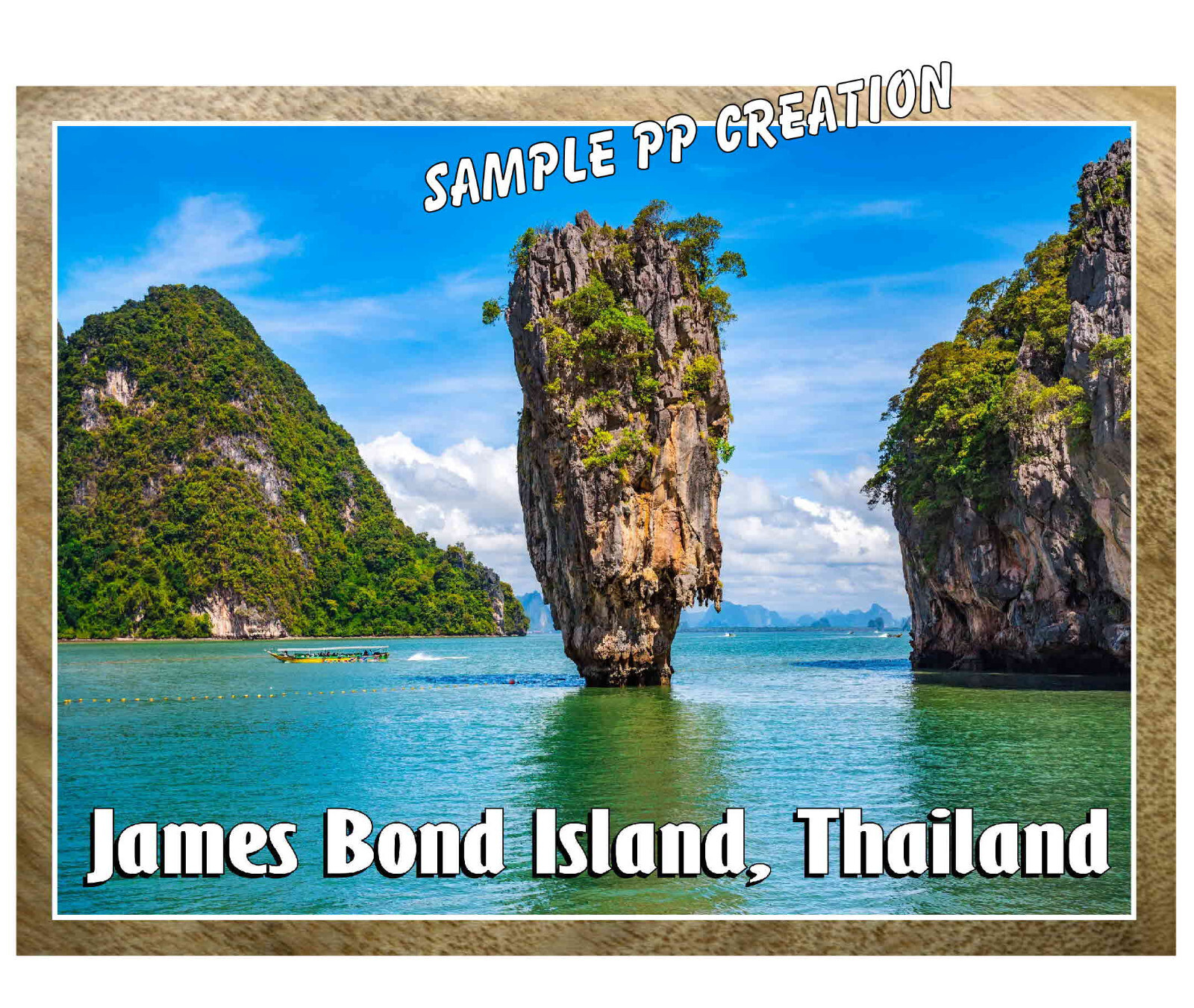 JAMES BOND ISLAND, THAILAND photo fridge MAGNET 4 X 3 inches TRAVEL