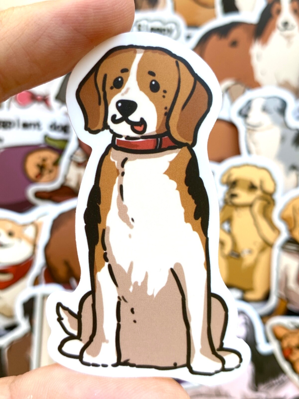 5-50 pcs Dog Stickers, Cute Animal Stickers, Dog Paw Vinyl Laptop Phone Decals