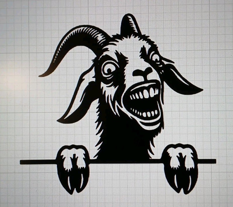 Crazy Goat Decal