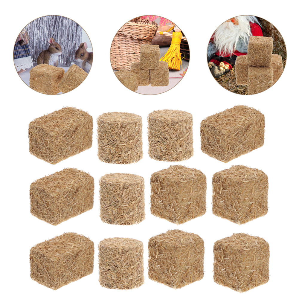 Mini Cylinder Bales Cube Bales Rectangular Bales Mini Hay Bales for Scene Decor