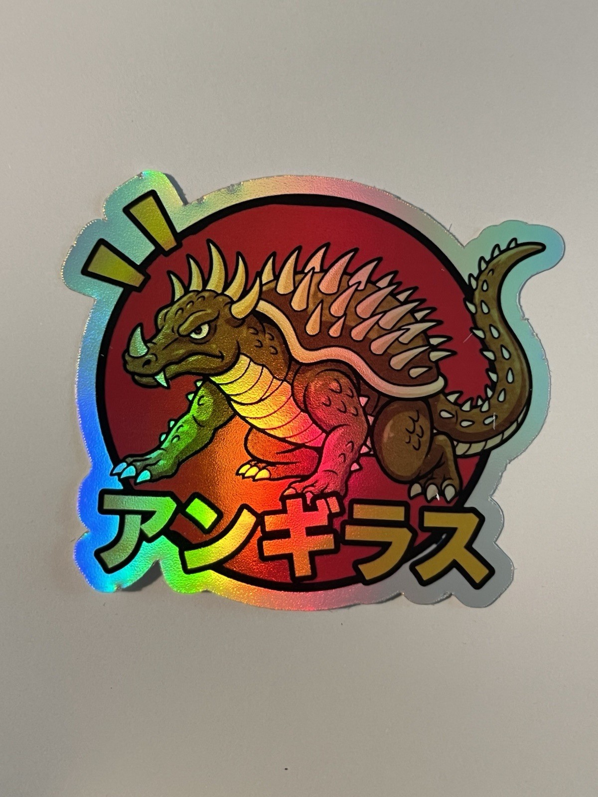 Anguirus Holographic 3 Inch Kaiju Monster Waterproof Sticker
