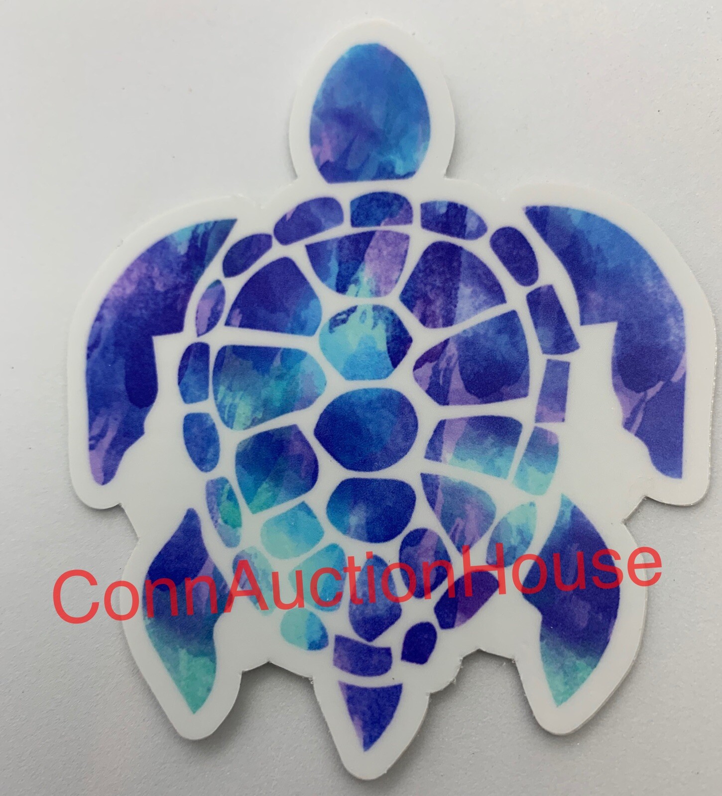 Sea Turtle Sticker ~ Water Bottle ~ Laptop ~ Tumbler ~ Purple Blue Vinyl Decal
