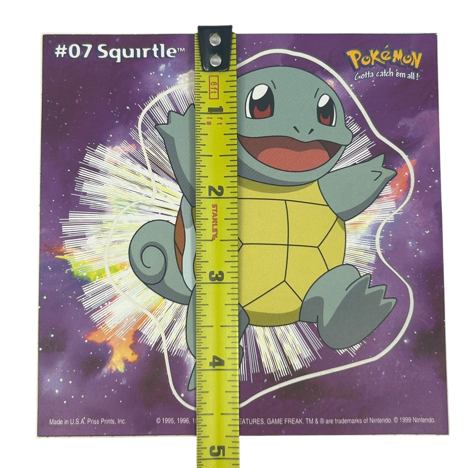Pokemon Collect ’em Stick-Ups Squirtle #07 Large 4” Sticker Priss Prints