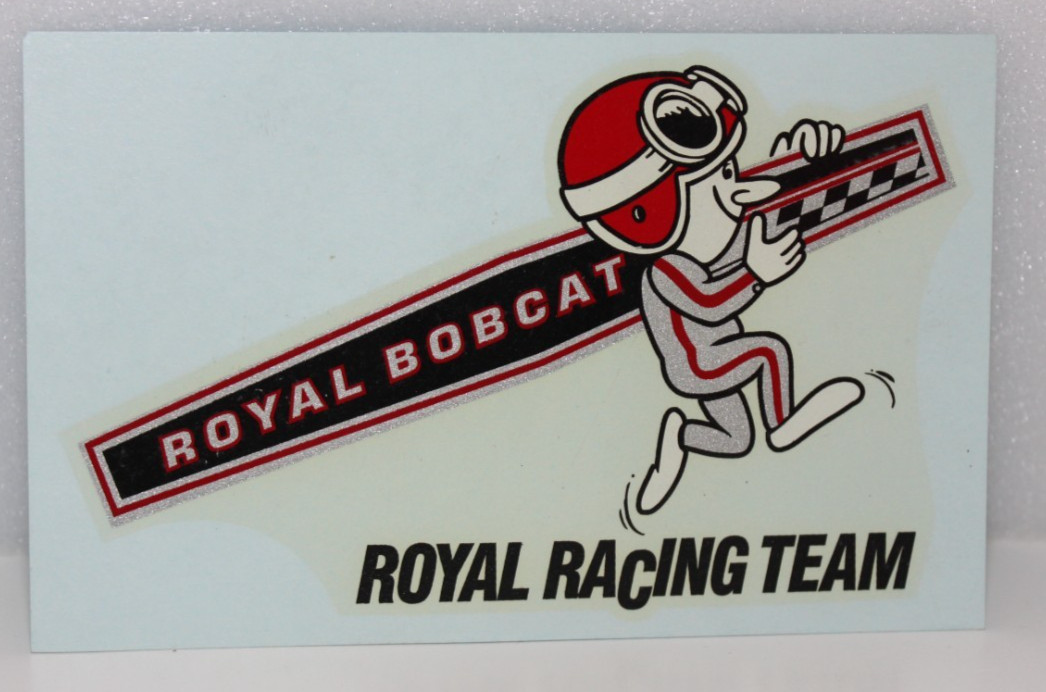 VINTAGE ROYAL BOBCAT RACING TEAM WATER SLIDE DECAL PONTIAC GTO CAR 5.75" x 3.5"