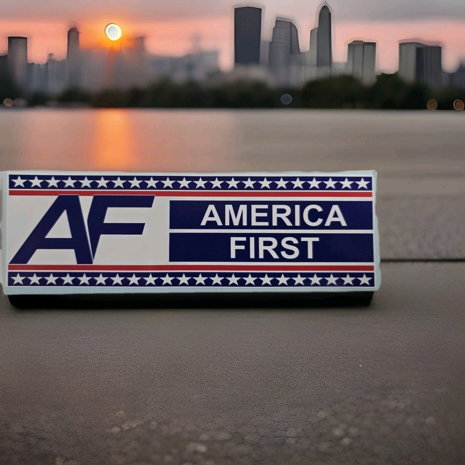 America First Nick Fuentes Vinyl Bumper Sticker Decal • Conservative Design