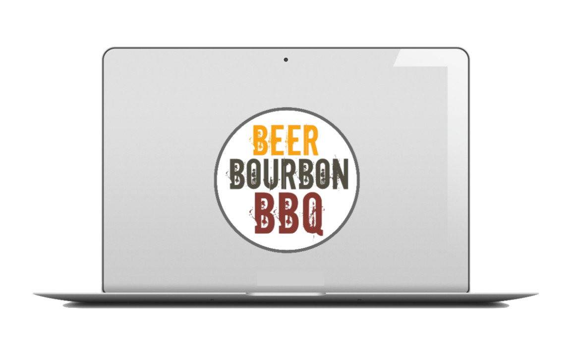 Drinking – Beer Bourbon BBQ – 4" Vinyl Decal Car Cooler Laptop Truck Smoker Bar