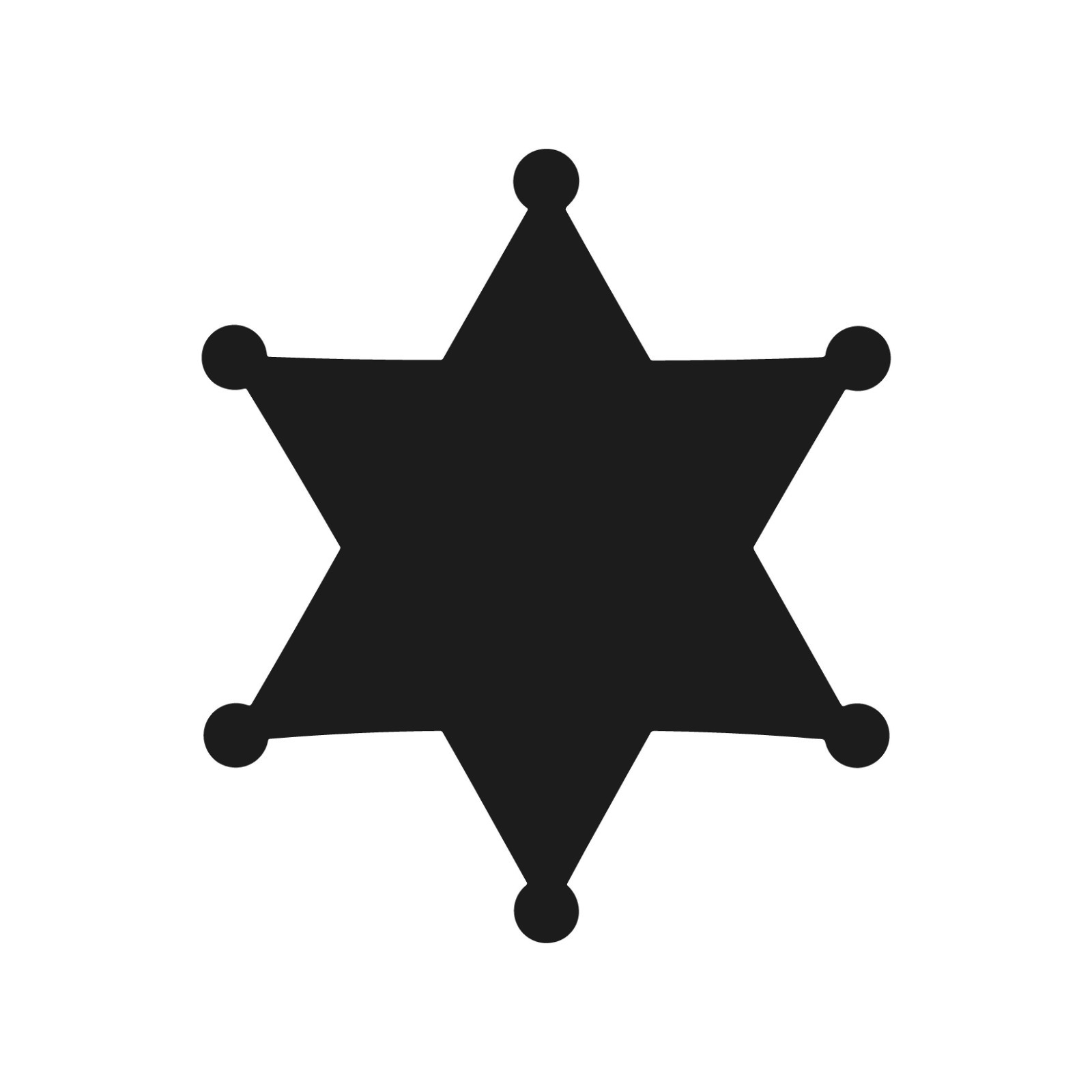 Sheriff Badge Star View Vinyl Sticker Decal Western Cowboy Police