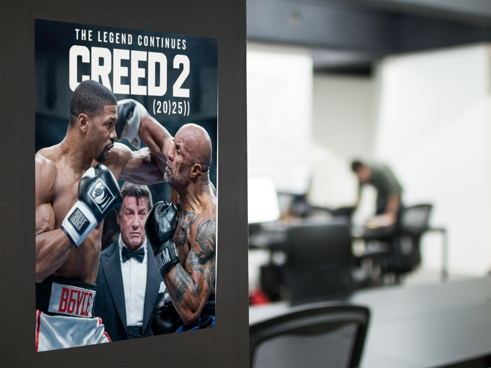 Boxing Champion Movie Inspired Wall Vinyl Decal Poster Removable Adhesive
