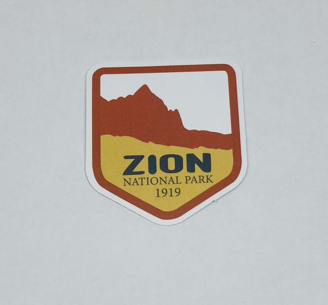 Zion National Park Sticker 1919 Utah Travel Decal Vinyl Souvenir Art Tc6