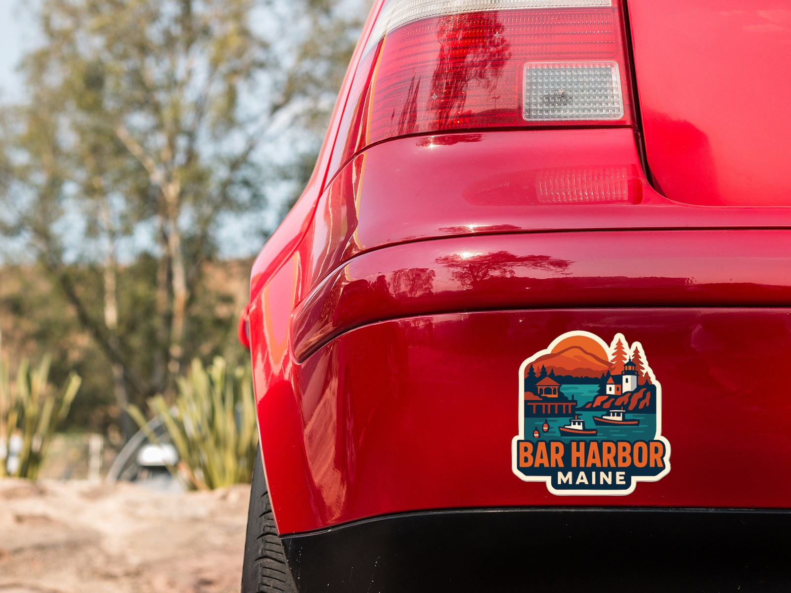 Bar Harbor Sticker Decal Vinyl Die-Cut City Skyline Landmark Design