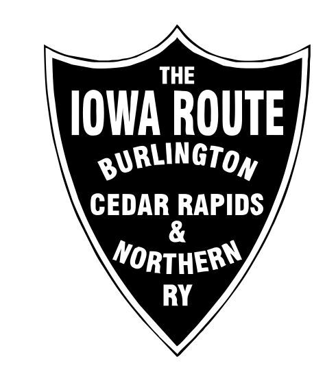 Iowa Route Burlington Railway Railroad Train Sticker Decal R7587
