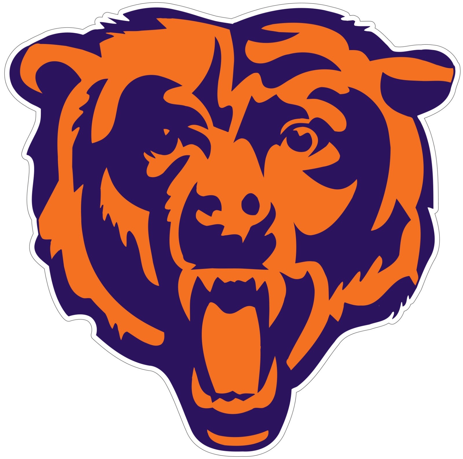 Chicago Bears Indoor Wall Vinyl Decal Sticker 5" – 52"