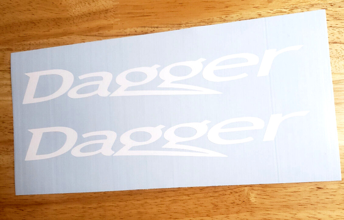 Dagger Kayak Canoe Decals Stickers Gloss White 15" (2) FAST USA