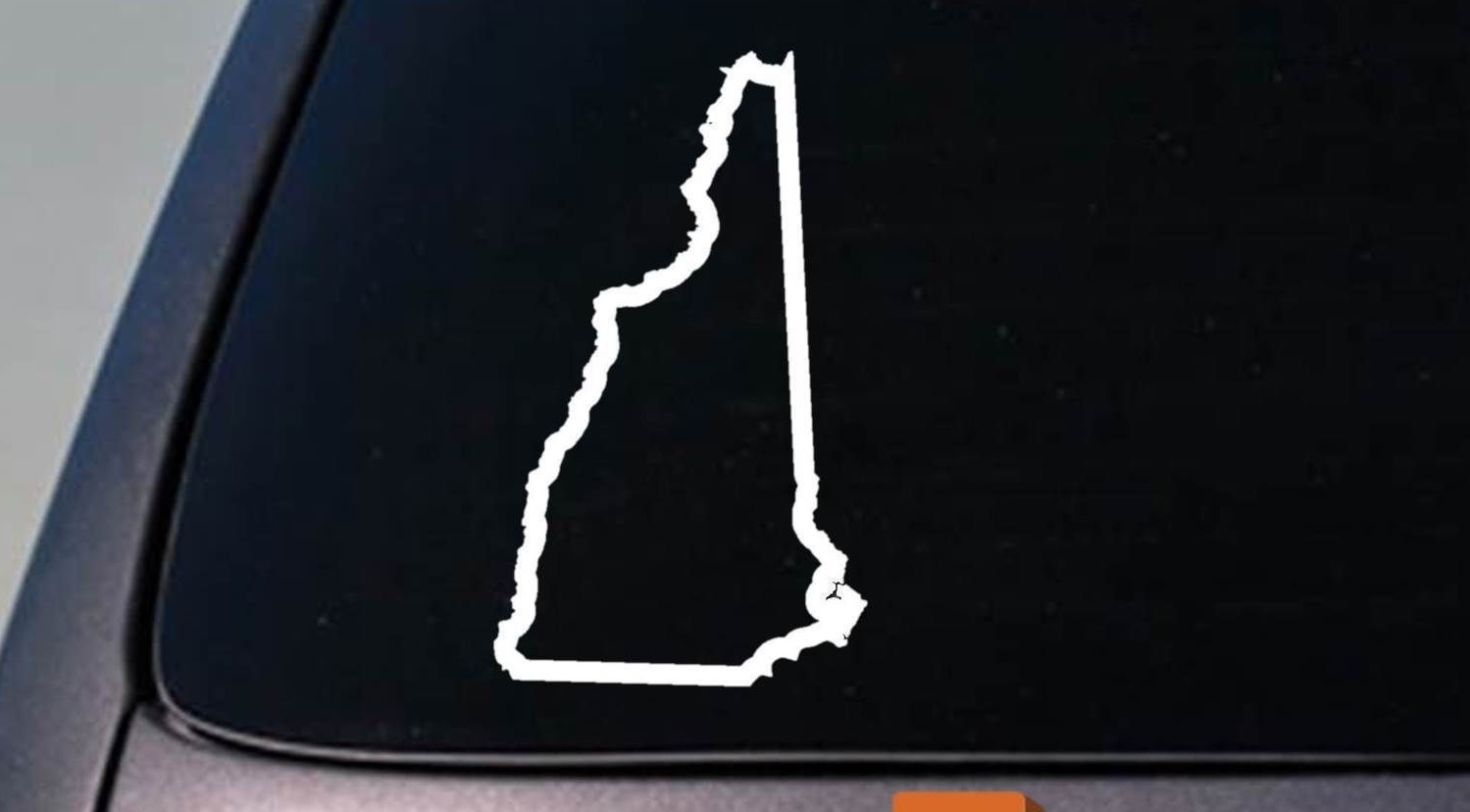 NEW HAMPSHIRE state 6" sticker decal truck window college football basketball