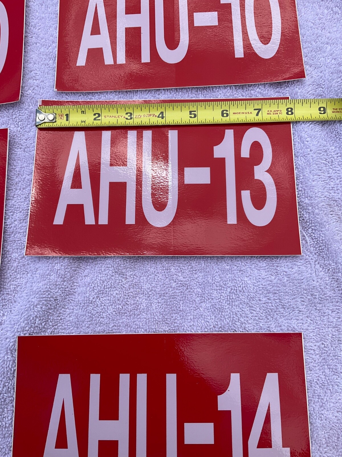 Lot of 8 Stickers Decal Vinyl Sticker Roof Top Unit RTU HVAC