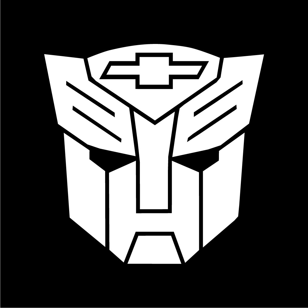 Chevy Transformer Die Cut Decal Made in USA Multiple Colors Available 6+yrs