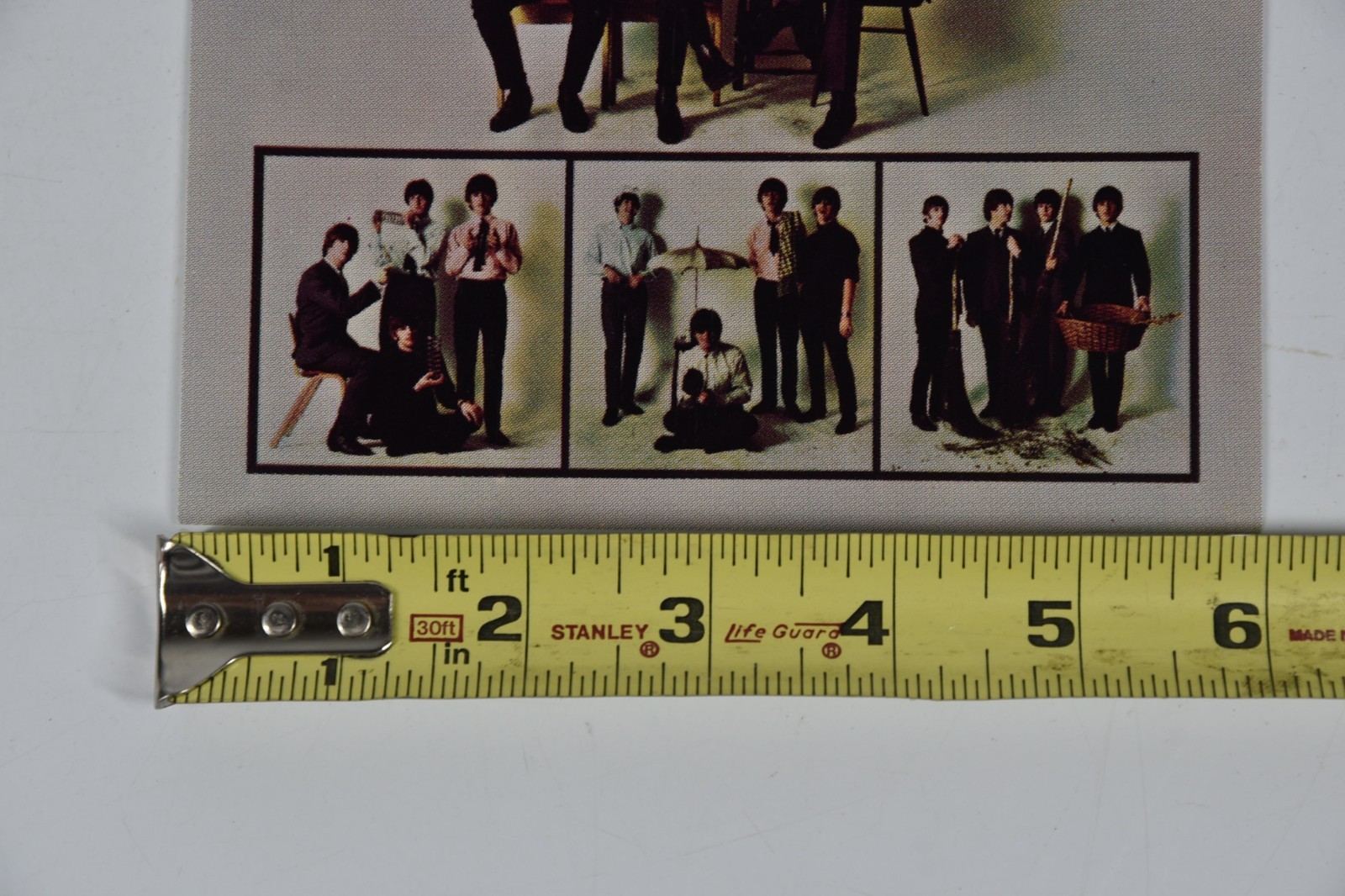 Vintage The Beatles '65 Insert Album Cover Art 6" Art Print 45 Record Paper ONLY