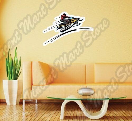 Snowmobile Racing Ski-Doo Winter Sport Wall Sticker Room Interior Decor 25"X20""