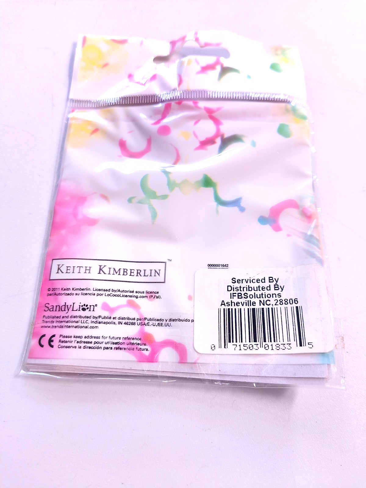 Box 95 – Keith Kimberlin colorful puppy stickers sealed in bag