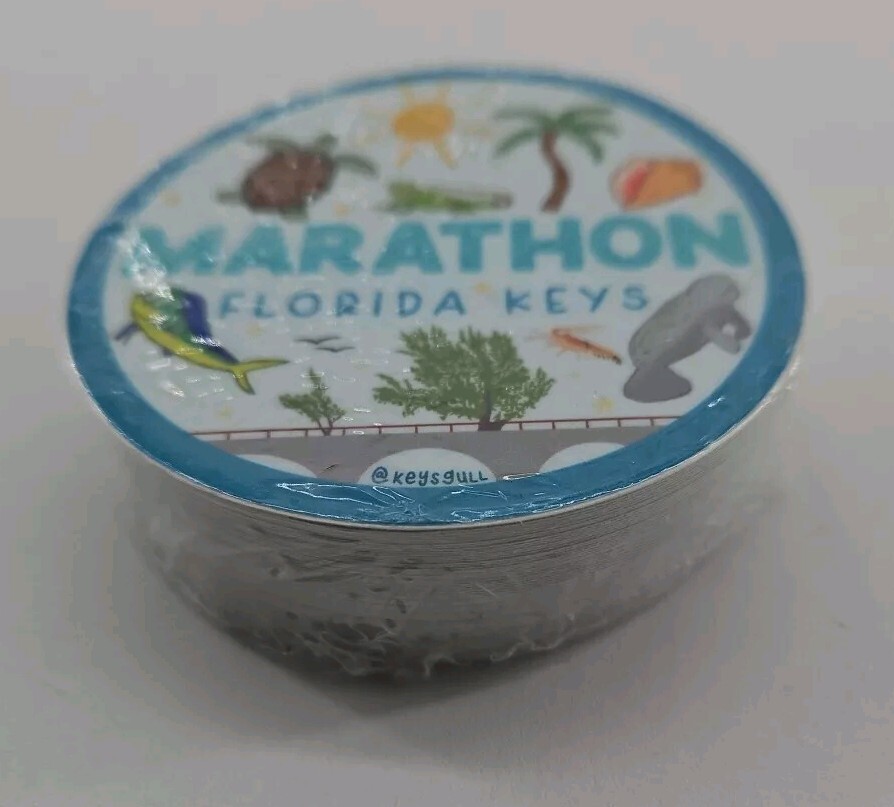 Marathon – Florida Keys – 3" Round Vinyl Sticker – Pack of 50