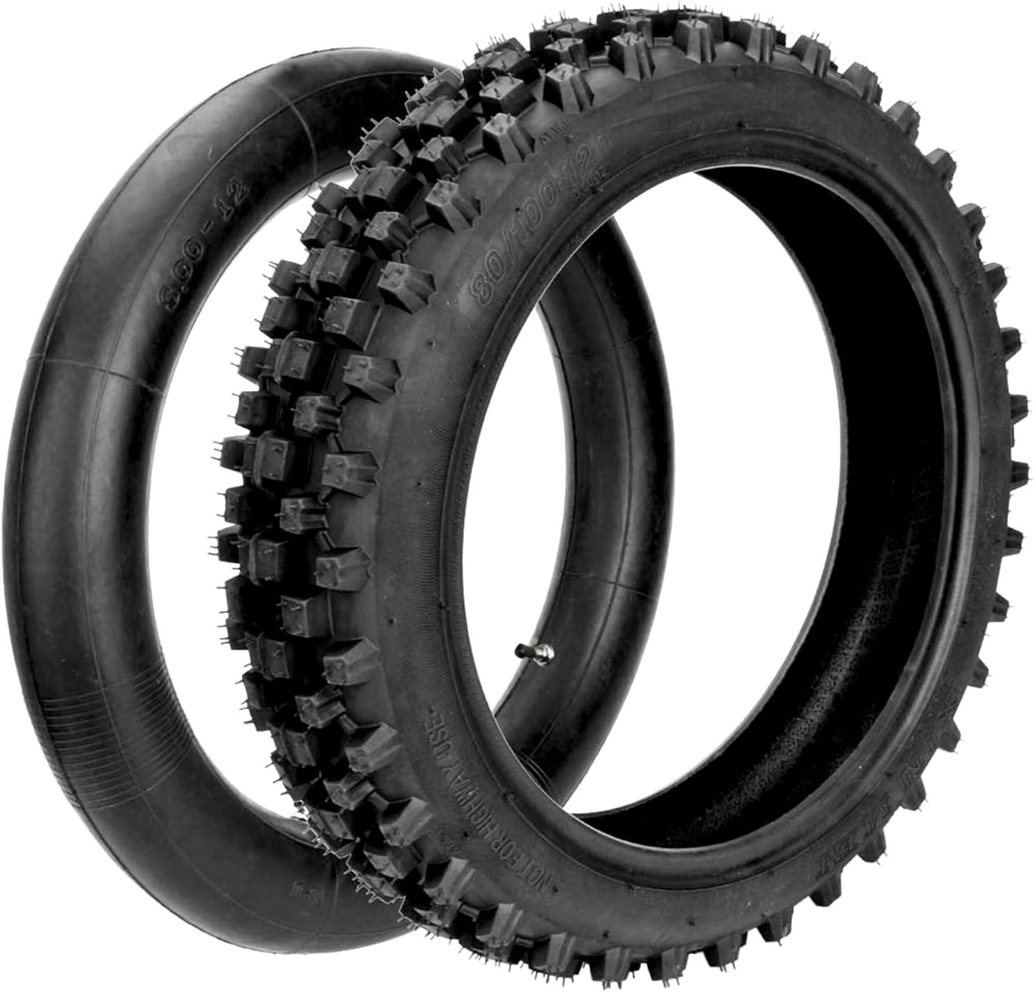 Dirt Bike Rear Tire and Inner Tube 3.00-12 80/100-12 90cc-125cc XR70 CRF70