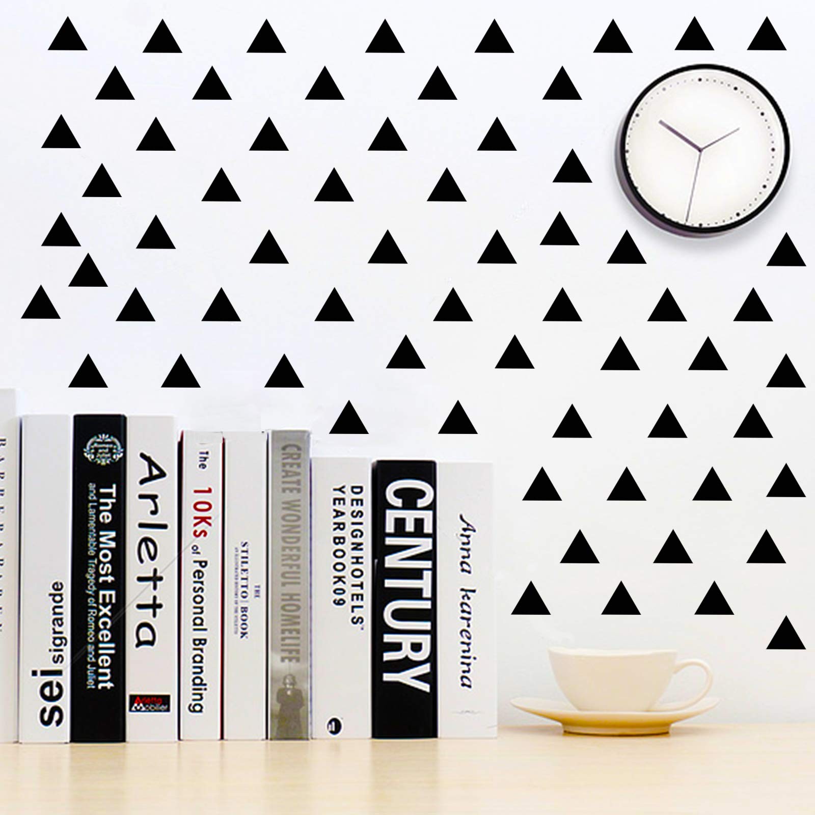 196Pcs Triangle Wall Stickers Decor DIY Wall Decals Sticker Murals Decoration…