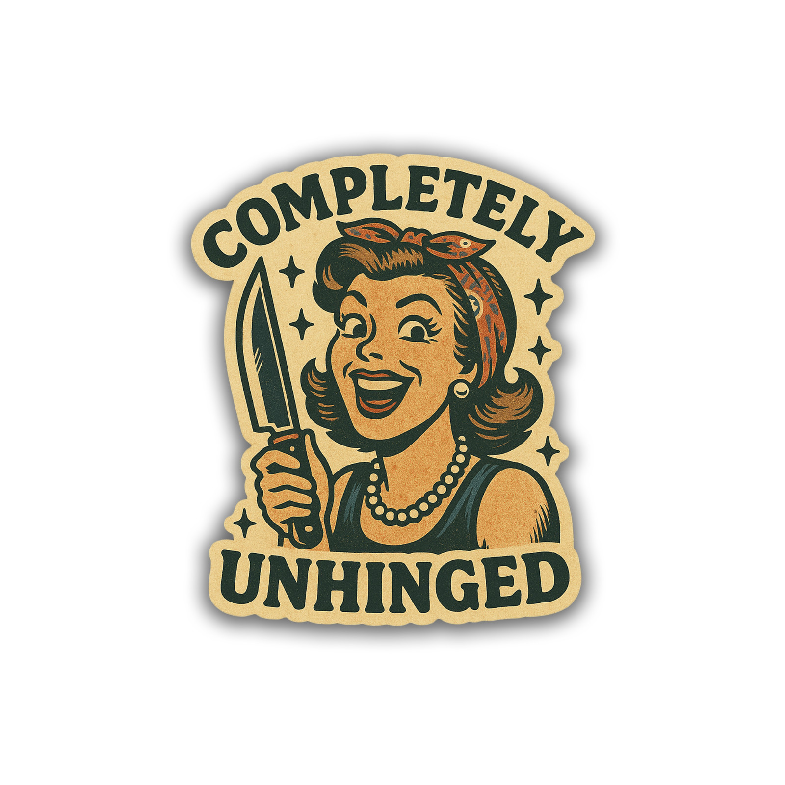 Unhinged Sticker 4 Inch Vinyl Decal Waterproof Original Artwork