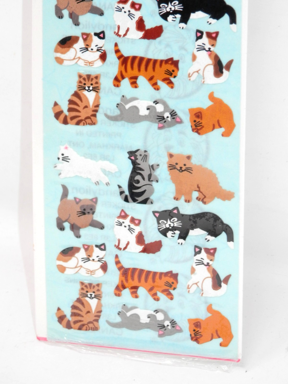 Sandy Lion CAT Stickers • Decals Vintage Kitties Feline Variety Small SEALED
