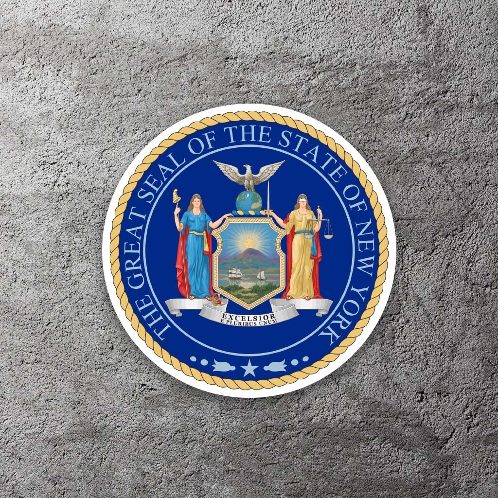 New York City Seal Vinyl Sticker 3.5" Wide – Includes Two Stickers