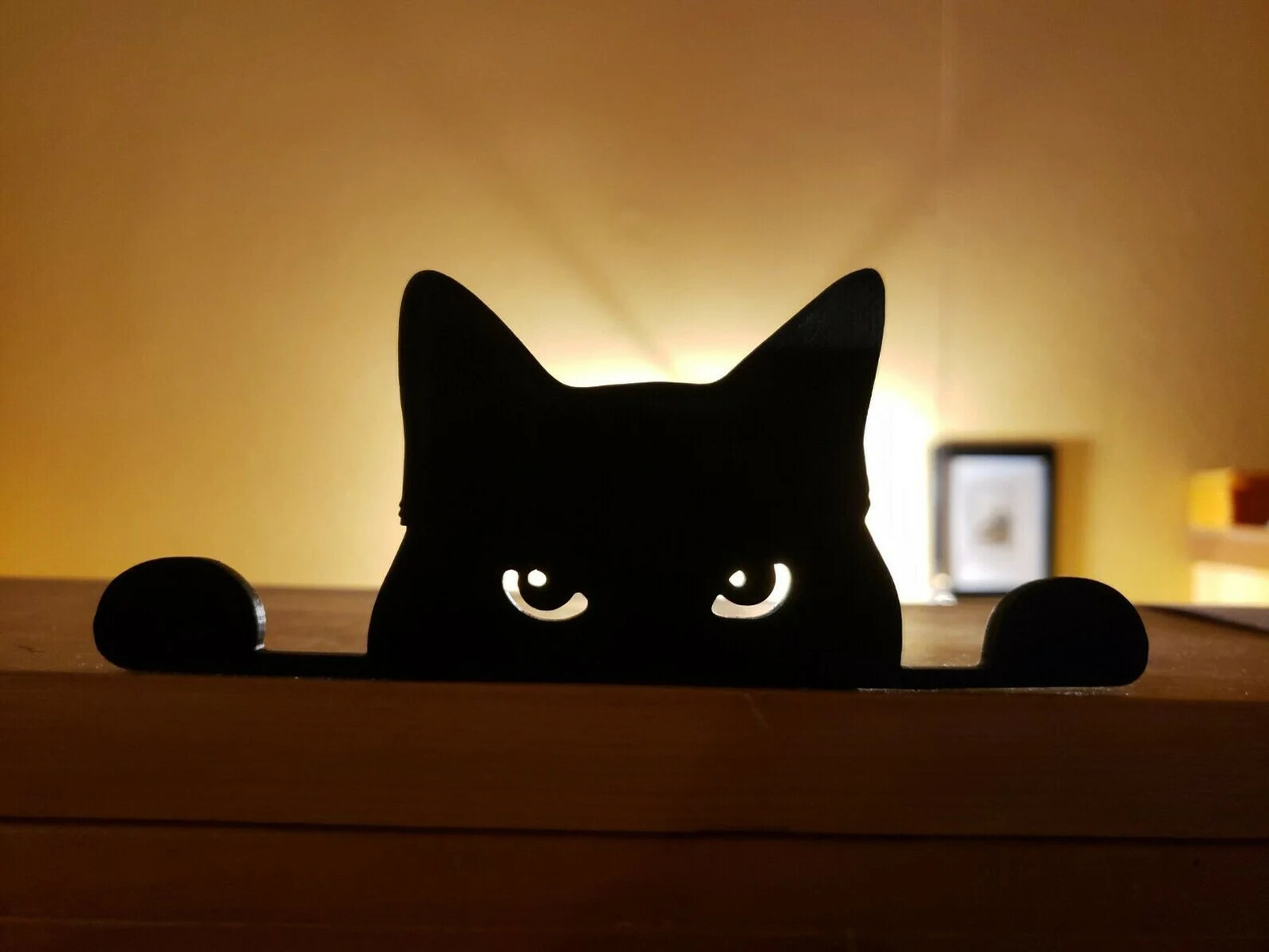 Black Peeking Cat For Car Bumper Window Wall Vinyl Decal Sticker FREE SHIPPING-