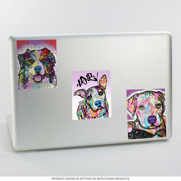 Baby Pit Bull Dog Dean Russo Pop Art Vinyl Sticker Laptop Bumper Luggage Decal